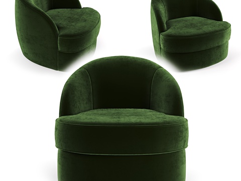  India Mahdavi设计的Botero扶手椅3d模型 