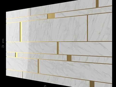  装饰墙 54.3d模型 