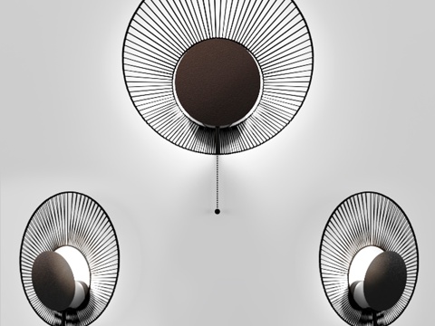  牡蛎壁灯3d模型 