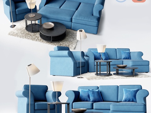  MOON-112转角沙发床3d模型 