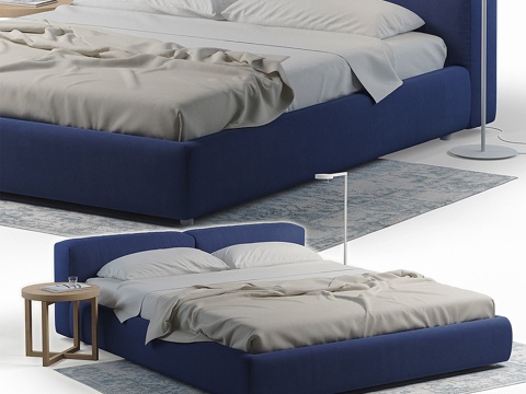  卡佩利尼 Superoblong 床3d模型 