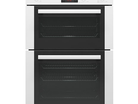  博世Serie6双门白色烤箱HBM13B221B3d模型 