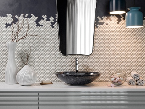  浴室套装装饰23d模型 