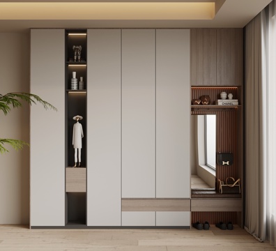  现代简约鞋柜 入户鞋柜3d模型 