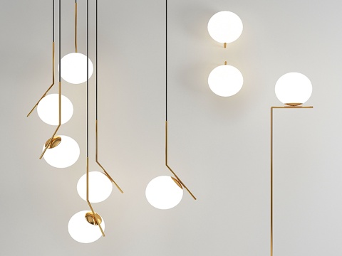  现代玻璃灯泡_23d模型 