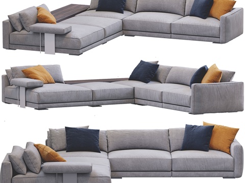  Poliform布里斯托沙发3d模型 