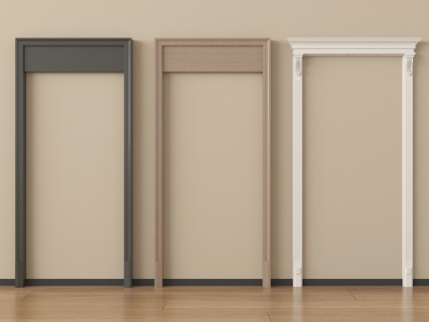  法式垭口 门套  门洞3d模型 