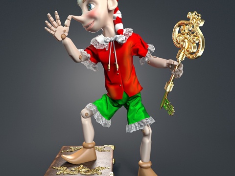  木偶奇遇记3d模型 