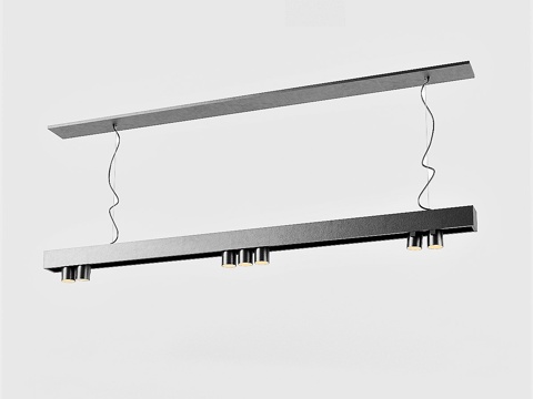  办公室吊灯3d模型 