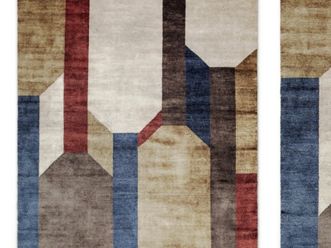  Composizione双人地毯3d模型 