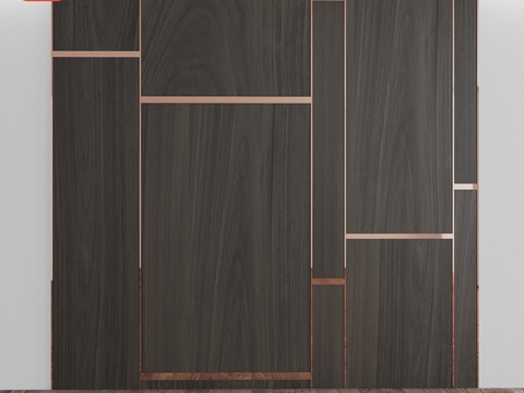  木质面板13d模型 