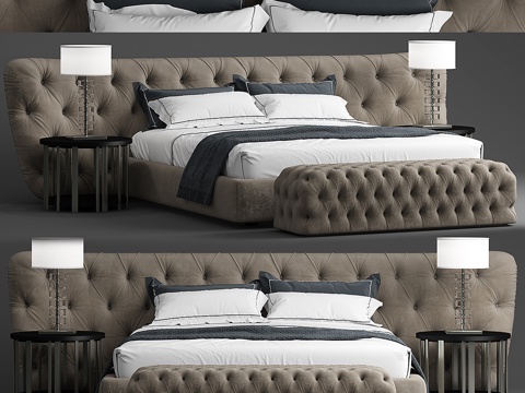  Casamilano ROYALE CAPITONE床3d模型 