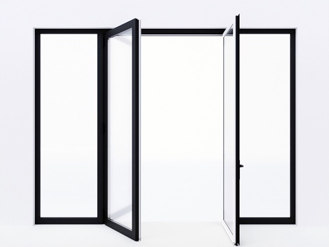  阳台门 Alumil3d模型 