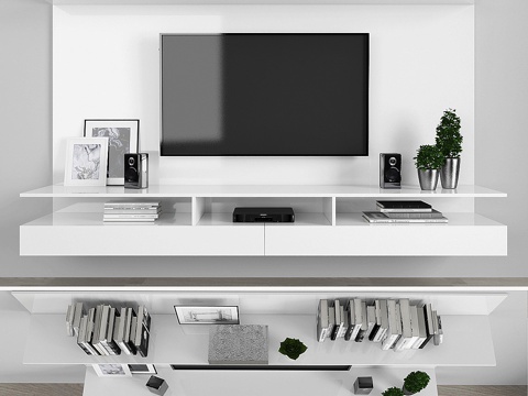  电视柜套装 0243d模型 