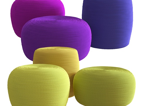  Paola Lenti Otto 脚凳3d模型 