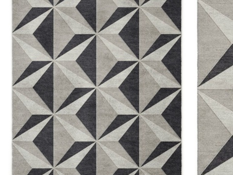  几何地毯3d模型 