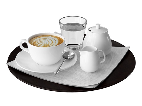  咖啡托盘3d模型 