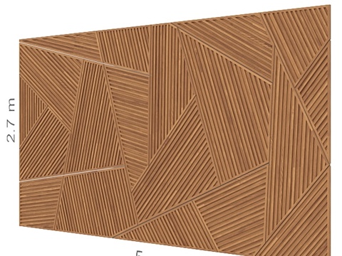  装饰墙 11.3d模型 