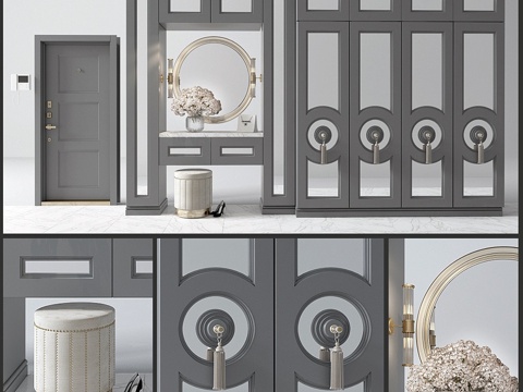  门厅构图_423d模型 