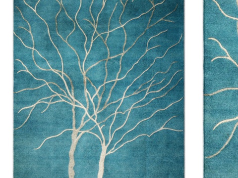  双人生命之树地毯3d模型 