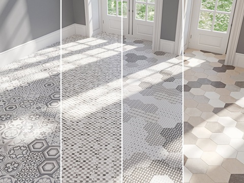  EQUIPE 六边形和谐 黑白 迷人 黑白3d模型 