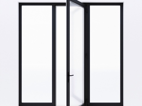  阳台门 Alumil3d模型 