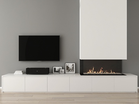  装饰壁炉 313d模型 