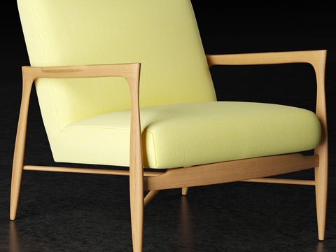  悬浮扶手椅3d模型 