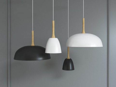  北欧风滴落吊灯3d模型 