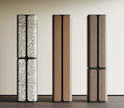  现代意式柱子 方柱su模型 