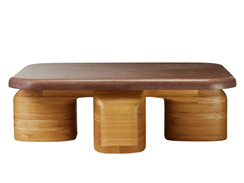 木质茶几su模型