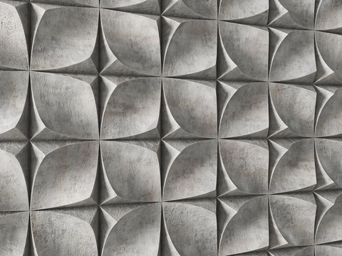  混凝土装饰板3d模型 