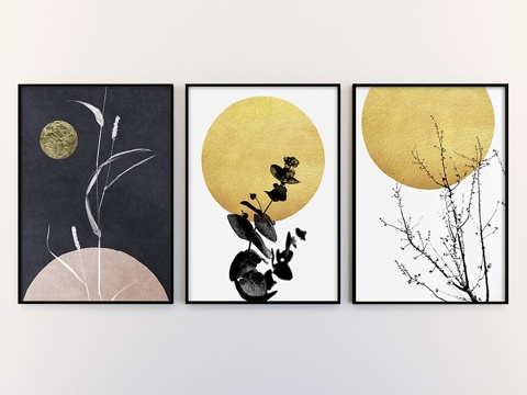  三联海报 Vol.1333d模型 