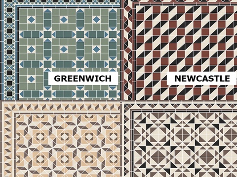  Topcer 维多利亚瓷砖套装23d模型 