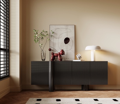 法式复古风玄关柜 边柜su模型