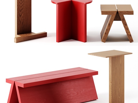  Fogia超实心桌3d模型 