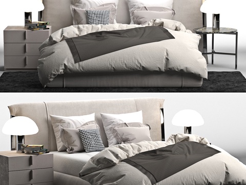  阿玛尔·弗卢床品3d模型 