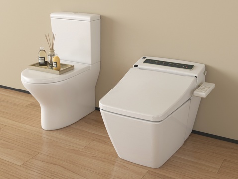  现代马桶 立式马桶 智能马桶 卫浴小件3d模型 