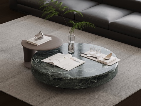 意式茶几su模型