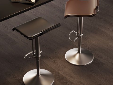 现代意式吧凳su模型