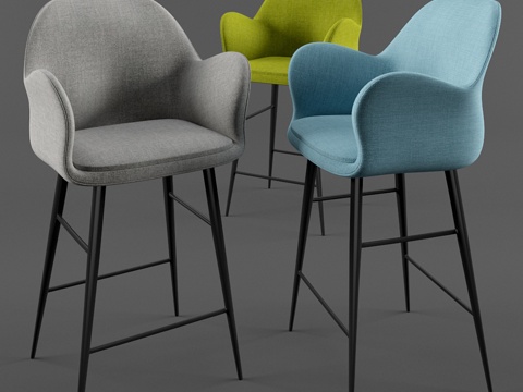  布莱斯吧椅3d模型 