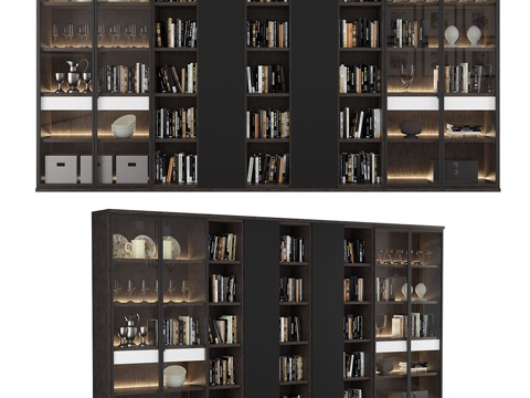  书柜083d模型 