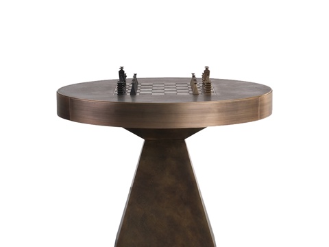  国际象棋桌su模型 