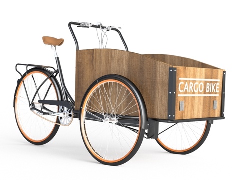  货运自行车3d模型 