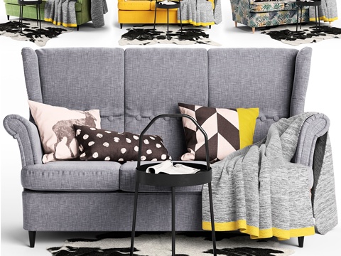  宜家斯特兰蒙沙发    宜家斯特兰蒙沙发3d模型 