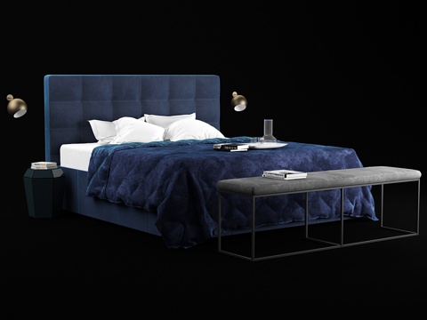  boconcept MEZZO床3d模型 