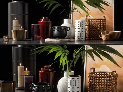  装饰套装073d模型 