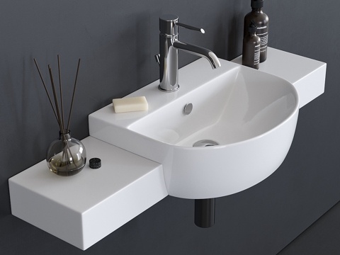  GALASSIA M2 洗手盆 art. 52013d模型 