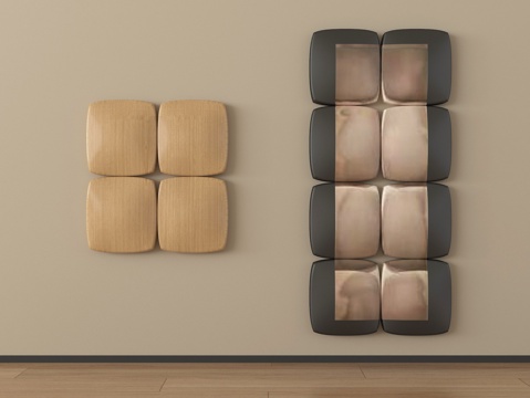 现代墙饰 挂件 立体墙饰su模型