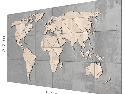  装饰墙 72.3d模型 